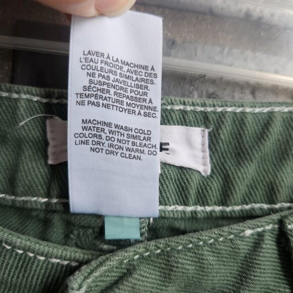 Garage Dani Carpenter Mid Rise Cotton Cargo Pants Trekking Green Size 5 - Picture 16 of 16